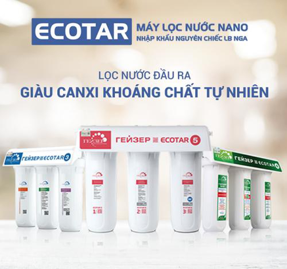 4 lý do gia đình nào cũng nên sử dụng máy lọc nước nano Geyser Ecotar
